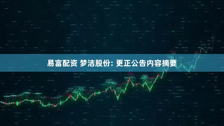 易富配资 梦洁股份: 更正公告内容摘要